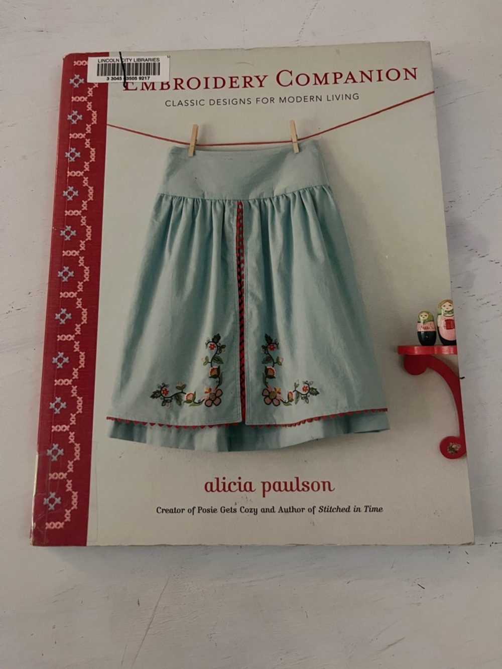 Light Blue Embroidered Mini Skirt - Alicia Paulson